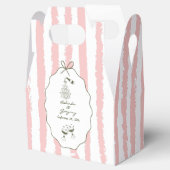 Whimsical Stripes Handwritten Painted Wedding フェイバーボックス (オープン)