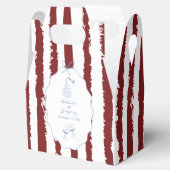 Whimsical Stripes Handwritten Painted Wedding フェイバーボックス (オープン)