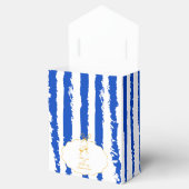 Whimsical Stripes Handwritten Painted Wedding フェイバーボックス (オープン)