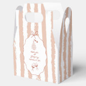 Whimsical Stripes Handwritten Painted Wedding  フェイバーボックス (オープン)