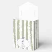 Whimsical Stripes Handwritten Painted Wedding  フェイバーボックス (オープン)