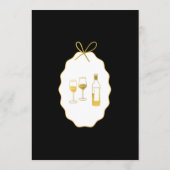 Whimsical Stripes Handwritten Painted Wedding  メニュー (裏面)