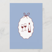 Whimsical Stripes Handwritten Painted Wedding  メニュー (裏面)