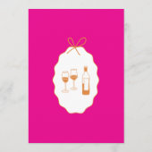 Whimsical Stripes Handwritten Painted Wedding  メニュー (裏面)