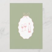 Whimsical Stripes Handwritten Painted Wedding  メニュー (裏面)