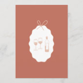 Whimsical Stripes Handwritten Painted Wedding  メニュー (裏面)