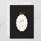 Whimsical Stripes Handwritten Painted Wedding  招待状 (裏面)