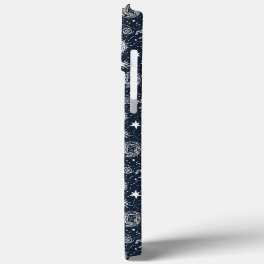 Whimsical Stylish Stars Rocket Spaceship Custom Case-Mate iPhoneケース (裏面 / 左)