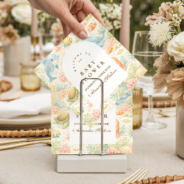 Whimsical Summer Animals Baby Shower スタンダードカクテルナプキン