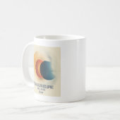 Whimsical Sun Moon Solar Eclipse コーヒーマグカップ (正面左)
