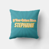 Whimsical Sunflower Throw Pillow – Bold Boho Gift クッション (裏面)