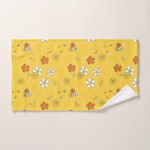 Whimsical Sunny Honeycomb & Wildflower Towel set バスタオルセット (ハンドタオル)