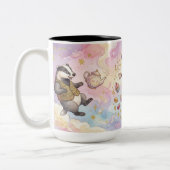 Whimsical Tea Party Animals ツートーンマグカップ (左)