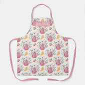 Whimsical Tea Time Doodle  エプロン (正面)