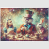 Whimsical Teatime In Wonderland Decoupage 薄葉紙 (正面)