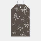  whimsical Teddy Bear 赤ちゃん歓迎会 ギフトタグ (裏面)