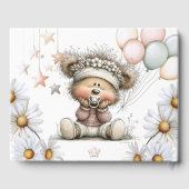 Whimsical Teddy Bear Baby Shower  ゲストブック (裏面)