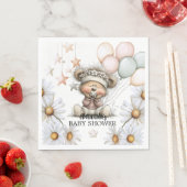 Whimsical Teddy Bear Baby Shower  スタンダードランチョンナプキン (インサイチュ)