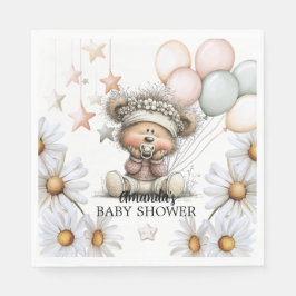 Whimsical Teddy Bear Baby Shower  スタンダードランチョンナプキン