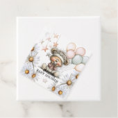 Whimsical Teddy Bear Baby Shower  フェイバータグ (インサイチュ)