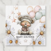 Whimsical Teddy Bear Baby Shower  フェイバータグ (裏面)