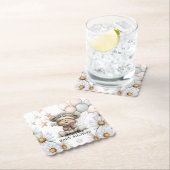 Whimsical Teddy Bear Baby Shower  ペーパーコースター (インサイチュ)