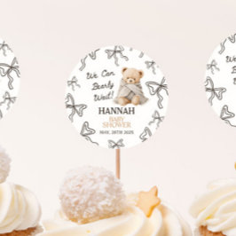 Whimsical Teddy Bear Baby Shower  ラウンドシール