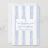 Whimsical Teddy Bear Baby Shower Boy 招待状 (裏面)