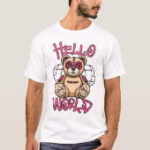 Whimsical Teddy Bear streetwear Tシャツ (正面)
