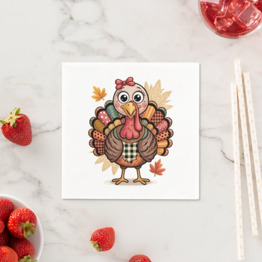 Whimsical Thanksgiving Fun スタンダードカクテルナプキン (インサイチュ)