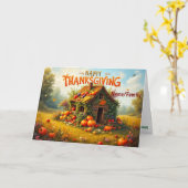 Whimsical Thanksgiving Harvest カード (黄色い花)