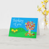 Whimsical Thinking of You card by Jo Images カード (黄色い花)
