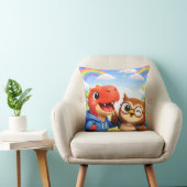 Whimsical throw cushion description クッション (椅子)