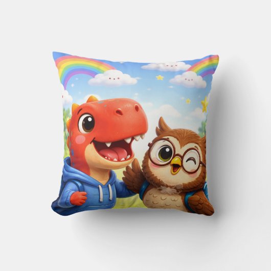 Whimsical throw cushion description クッション (正面)