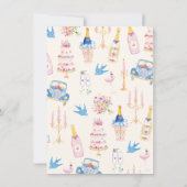 Whimsical Tini little Wedding cottage 招待状 (裏面)