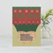 Whimsical "To Santa" Christmas Card 5x7-xmas カード (スタンド正面)