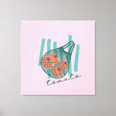 Whimsical Tomatos Italy Farmers Market キャンバスプリント (正面)