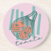 Whimsical Tomatos Italy Farmers Market コースター (正面)