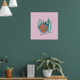 Whimsical Tomatos Italy Farmers Market ポスター