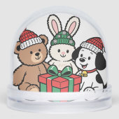 Whimsical Toys and Christmas Gifts in Snow Globe (正面)