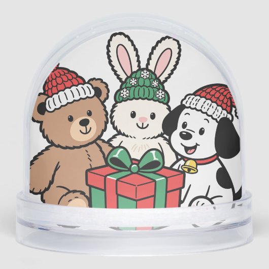Whimsical Toys and Christmas Gifts in Snow Globe (正面)