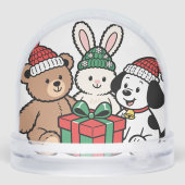 Whimsical Toys and Christmas Gifts in Snow Globe (裏面)