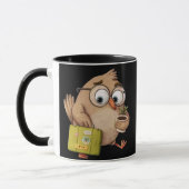 Whimsical Traveler Bird – Kind Ones Adventure Mug マグカップ (左)