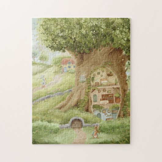 Whimsical Treehouse Storybook ジグソーパズル (縦)