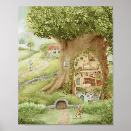 Whimsical Treehouse Storybook  ポスター (正面)