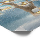  Whimsical Treehouse Storybook kids Poster ポスター (角)