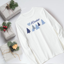 Whimsical Trees Heart Winter  Tシャツ
