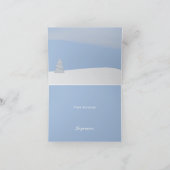 Whimsical Trees in Winter Thank You サンキューカード (内部)