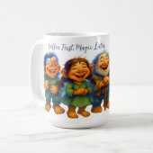 Whimsical Troll Coffee Gift for Cozy Mornings コーヒーマグカップ (正面左)