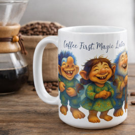 Whimsical Troll Coffee Gift for Cozy Mornings コーヒーマグカップ